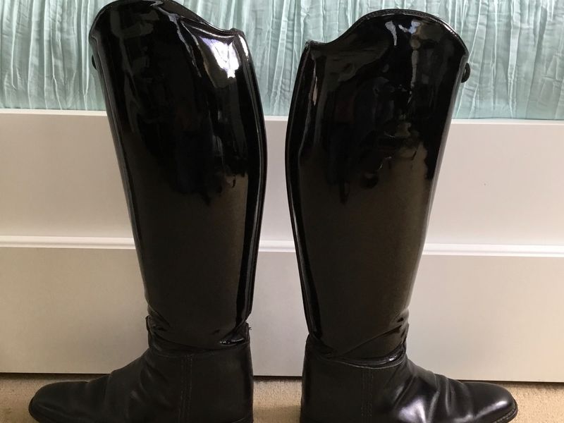Patent Konig top boots