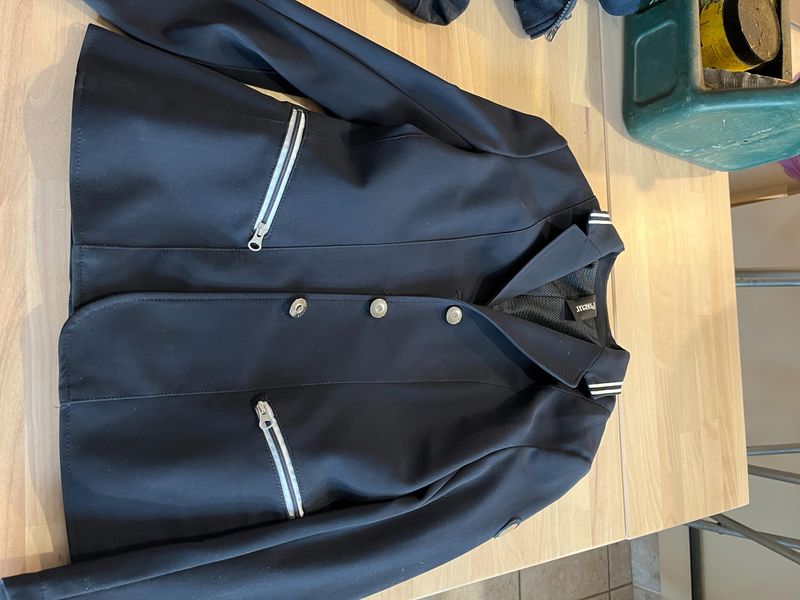 Stunning Pikeur Black showjacket / white trim