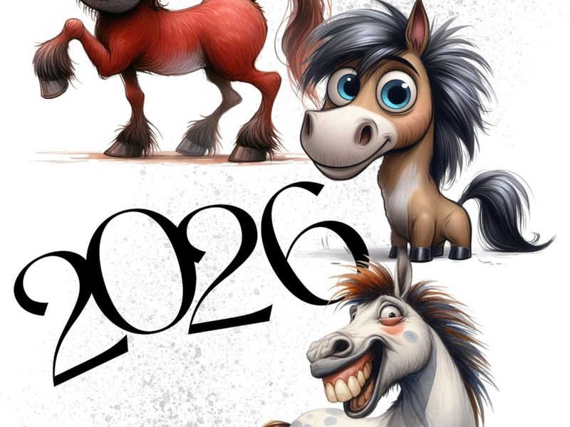 Year of the Horse 2026 Wall Calendar