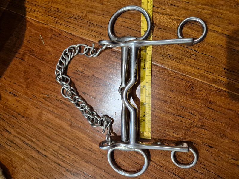 5"/5.5" Fixed Weymouth/Eggbutt Bradoon Set